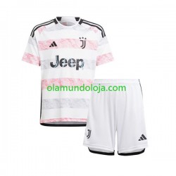 Camisola Juventus Criança Equipamento Segundo 2023-2024 Manga Curta
